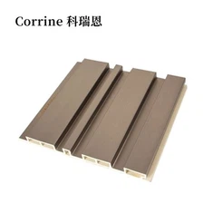 इनडोर ने नालीदार सजावटी WPC प्रोफाइल पैनल को फुलाया